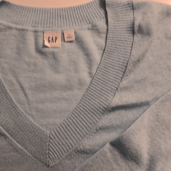 GAP FACTORY LINEN BLEND VNECK LONG SLEEVE SWEATER - Picture 13 of 15